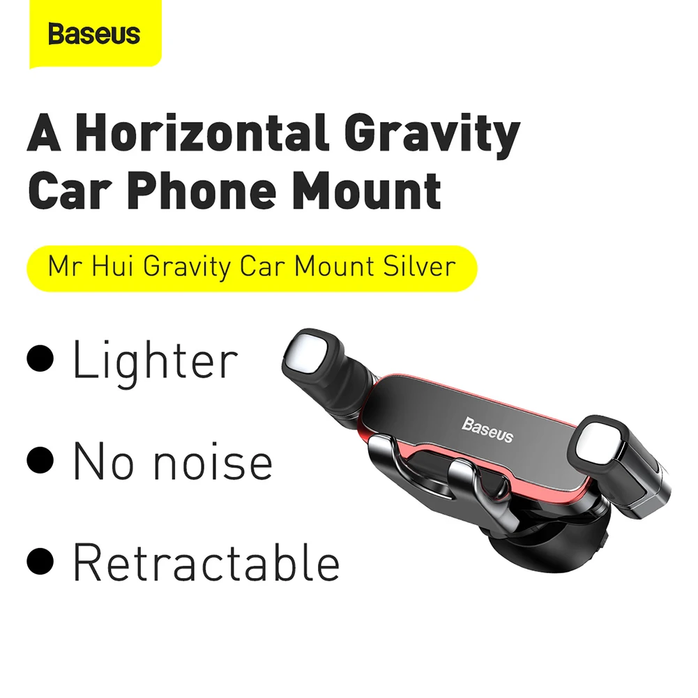 Baseus Gravity Car Phone Holder Air Vent Clip Mount Mobile Cell Phone Stand In Car GPS Support For iPhone 14 13 12 Pro