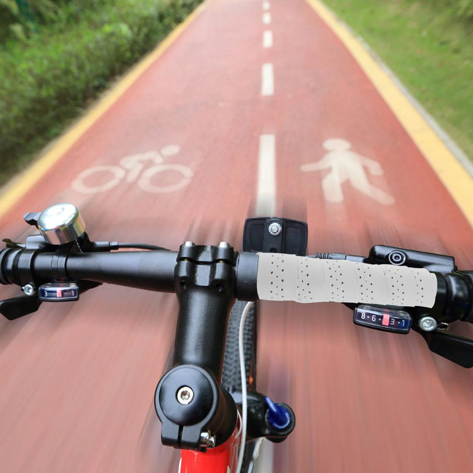 

Durable H Tape Antislip Grips for Bike Shocks Absorption Easy Installation Road Mountain Bikes Accessories