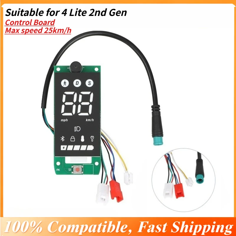 

Полностью совместимая плата управления для 4 Lite 2-го поколения, Bluetooth и только дисплей скорости (без указателей поворота, ограничение скорости 25 км/ч)
