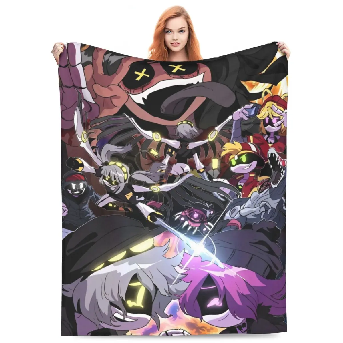 Robot Murder Drones V Uzi Blanket Travel Flannel Throw Blanket For Home Decor Super Soft Design Quality Bedspread