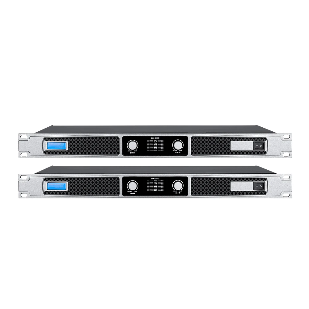 DX260/DX280 Professional Digital Power Amplifier 2*600W/2*800W 4/8 Ohm Metal ClassD Stage Audio Amplifier
