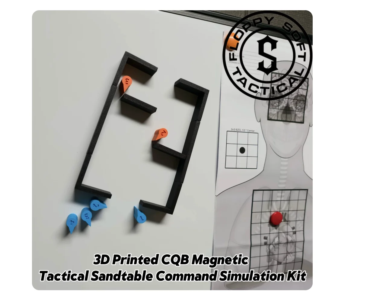 CQB Magnetic Tactical Sand Table CQB Indoor Combat Simulation Set (Handwritten Free Version) view 2