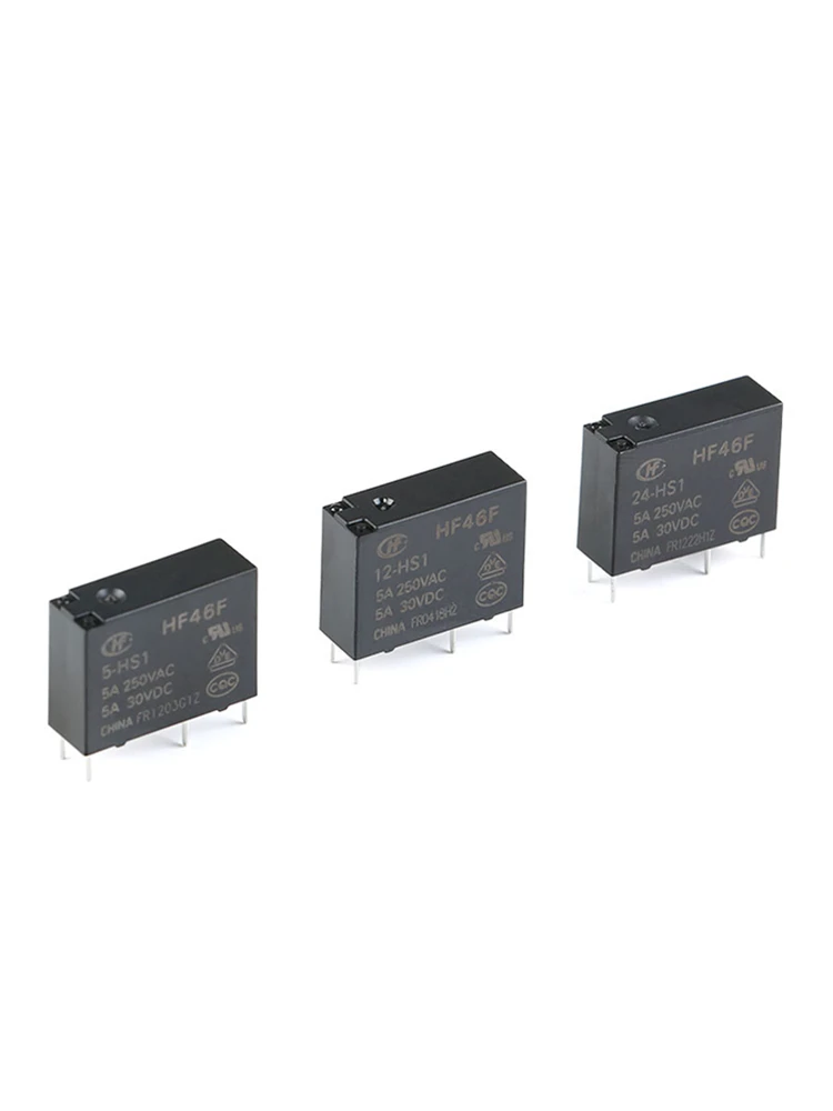 HF46F 12-HS1 24-HS1 5-HS1 24V 12V 5V 4PIN RELAY