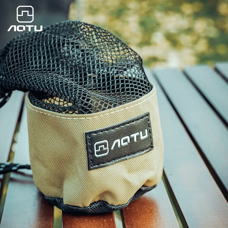 Mesh Storage Pouch Ditty Bag Durable Drawstring Pouch Bottle Kettle Storage Bag Outdoor Tool Easy To Carry Camping Accessories