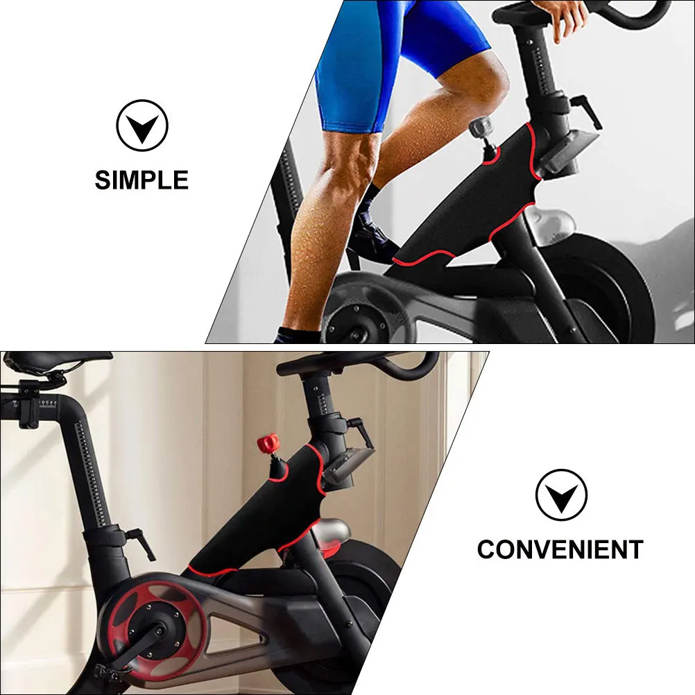 Bike Frame Protective Cover Front Frame Wrap Sweat Guard Easy Install Exercise Bike Accessories Exercise Bicycles Wrap