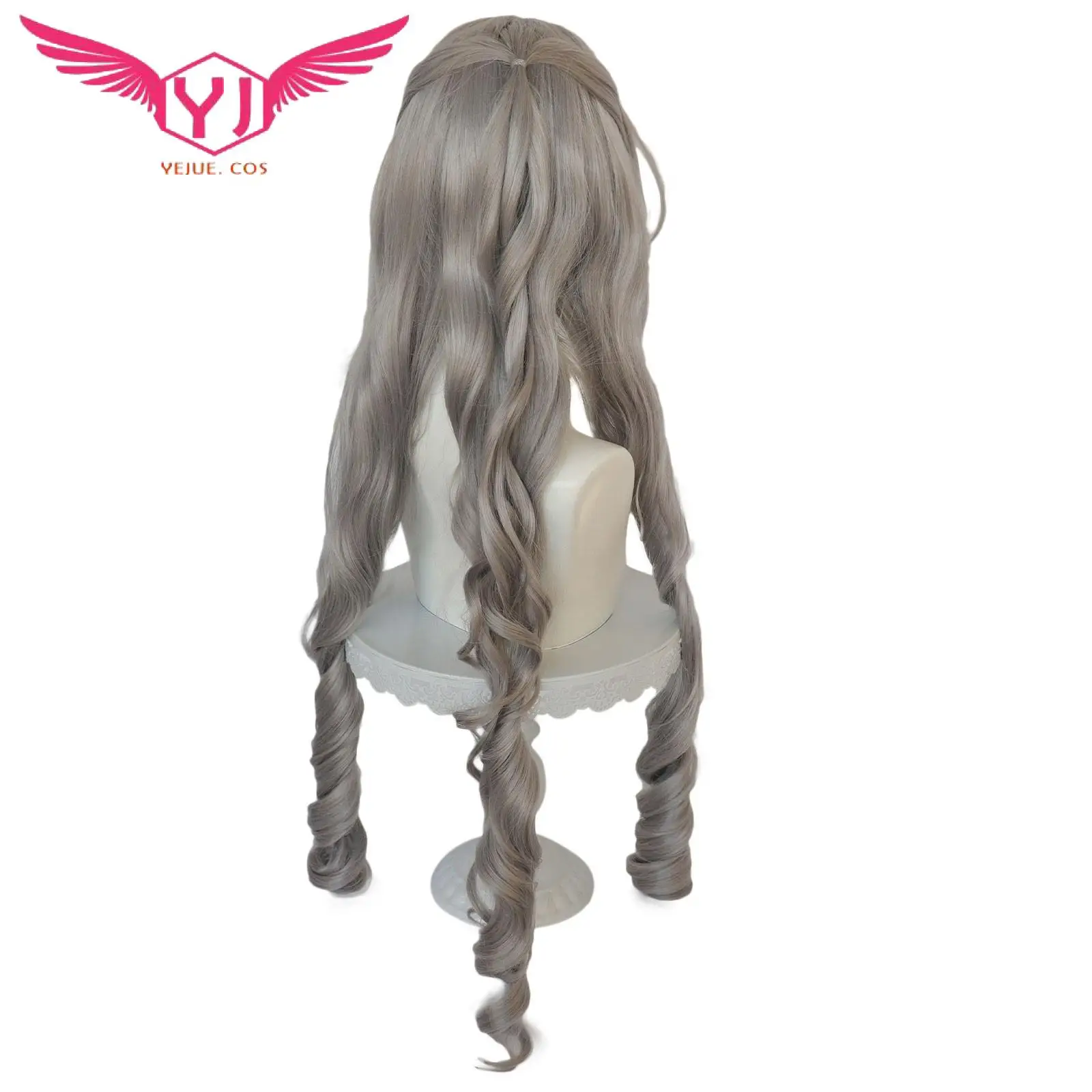 Honkai Star Rail Cosplay Wig Bronya Zaychik Linen Gray Heat Resistant Synthetic Role Play Costume for Halloween Party Prop