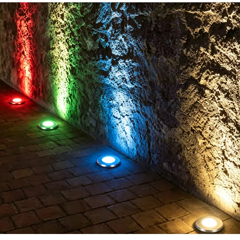 1PCS LED Underground Light 3W 5W Ground Garden Path Floor Lamp Outdoor Underground Buried Lamp Landscape Light AC85-265V DC12V
