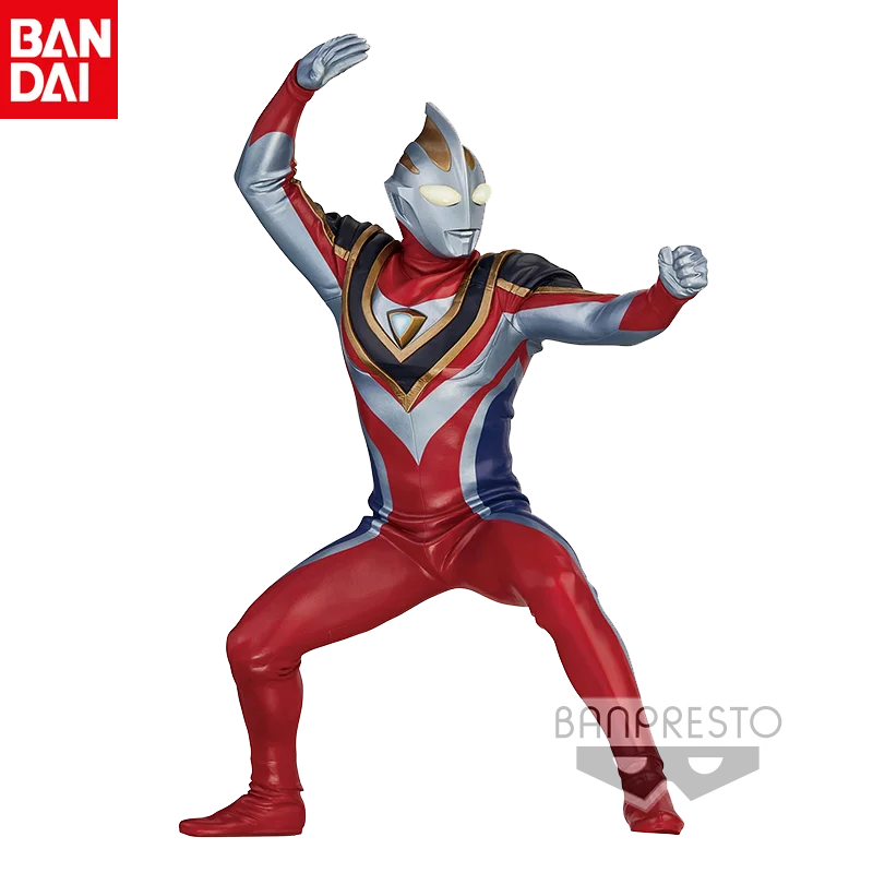 In stock Bandai's Original Ultraman Gaia Supreme Hero Statue Night Version Figure Movable Figure Collection Figure Holiday Gift