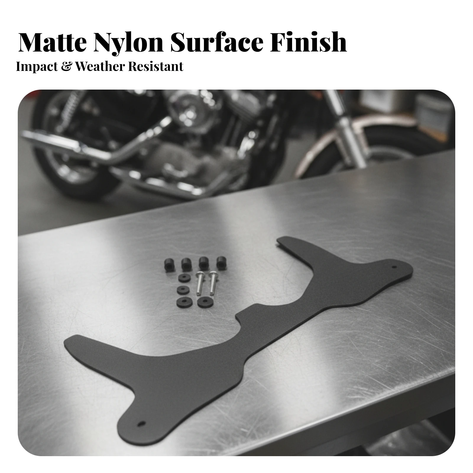 Front Fork Air Deflector Sturdy Front Fork Wind Deflector Contoured Unobtrusive for Touring