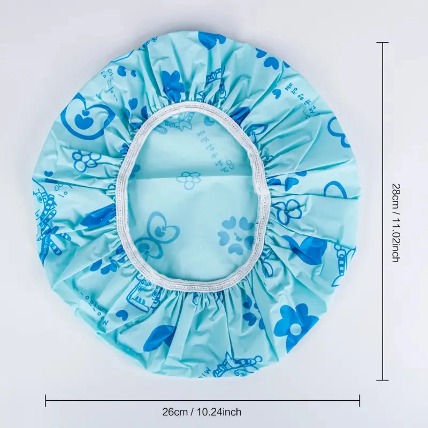 قبعة استحمام للاستحمام، شعر جديد لحماية مستلزمات الحمام، أداة غسيل بلون سادة، شريط مرن