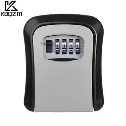 Wall Mount Key Storage Secret Box Organizer 4 Digit Combination Password Security Code Lock No Key Home Key Safe Box