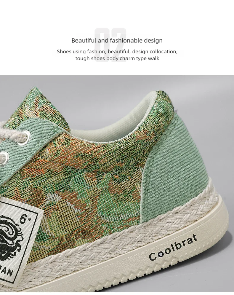 Herren Canvas Freizeitschuhe Frühling und Herbst Neue Atmungsaktive Weichsohlen Outdoor Flache Wanderschuhe Modische Vielseitige Sportschuhe – Detail 6