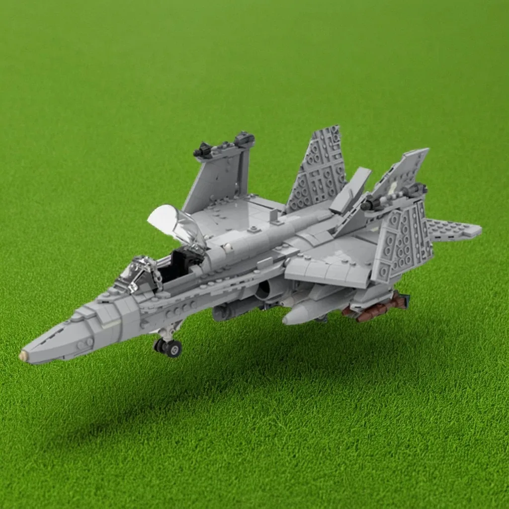 

935 шт. MOC военный самолет McDonnelled Douglas F-18C Hornet реактивный истребитель DIY модель строительные блоки игрушки подарок