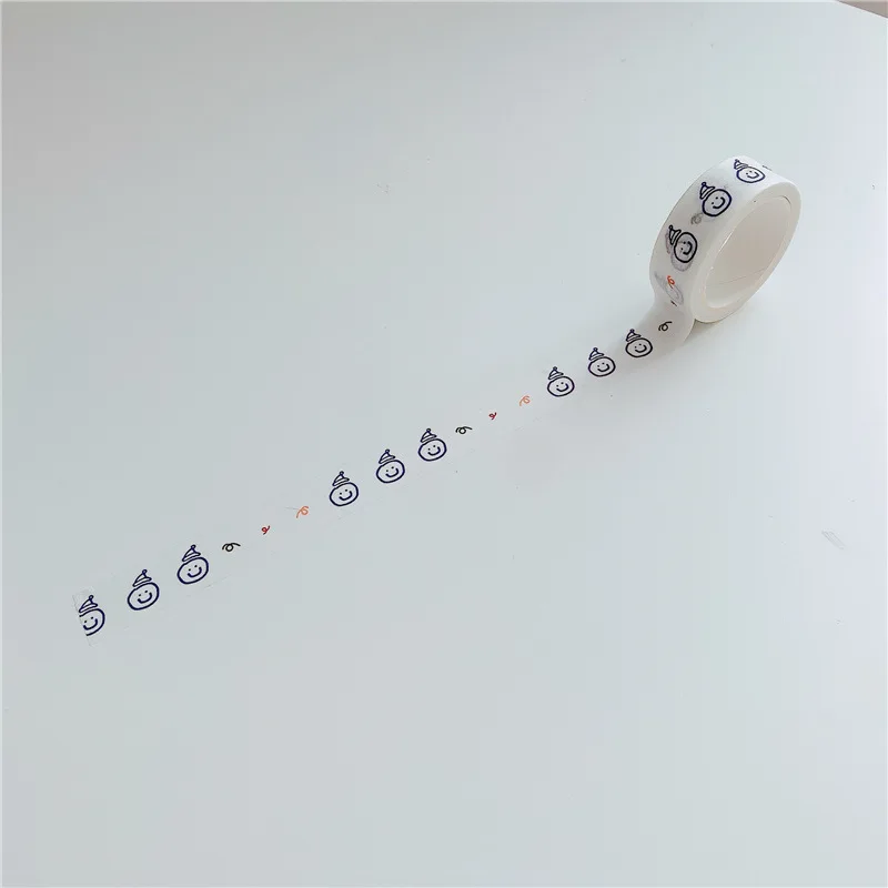 

Набор корейских декоративных лент васи (5 метров) с дизайном персонажей из мультфильмов и тортов для дневников, планеров и рукоделия