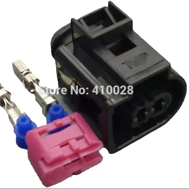 shhworldsea 2pin 3.5mm  Horn Plug Connector Pigtail Crankshaft injector plug 4D0971992 4D0 971 992  For VW Passat Golf Audi