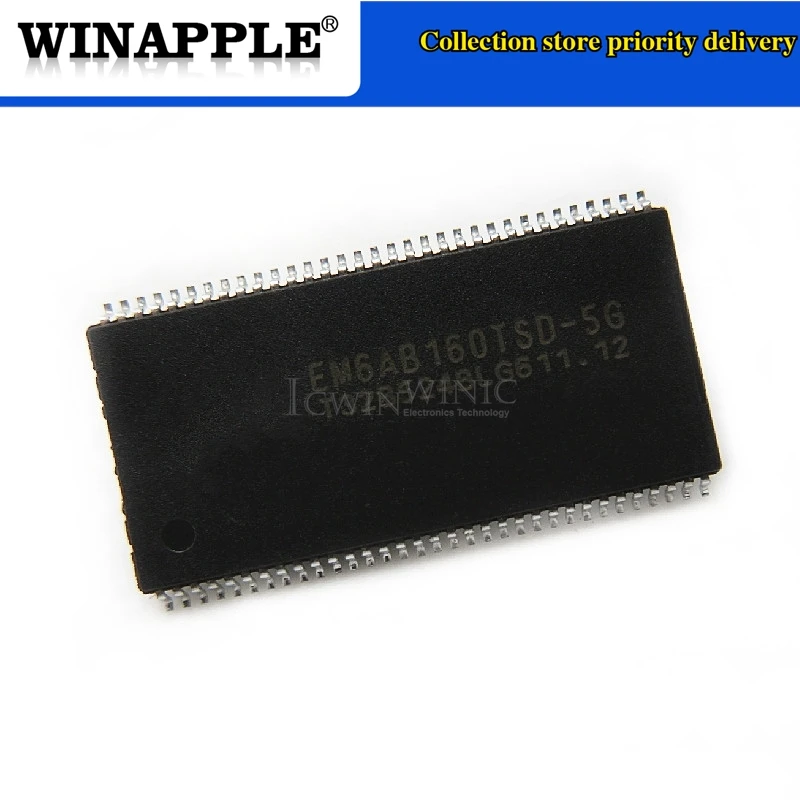 5pcs/lot EM6AB160TSD-5G EM6AB160TSD HY5DU121622CTP-D43 HY5DU121622CTP HY5DU121622 W9425G6JH-5 W9425G6JH K4D261638K-LC40 TSOP-66