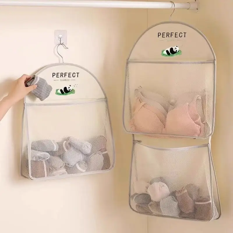 

Large Capacity 3D Hanging Storage Bag for Underwear Socks Multi-Layer Wardrobe Dustproof Close-Fitting Storage Organizer