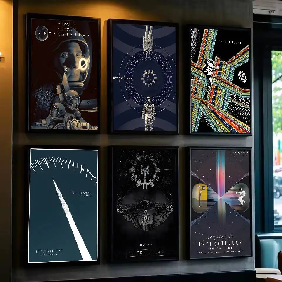 ملصق فني لفيلم بين النجوم مع مطبوعات هدية تزيين غرفة النوم وغرفة المعيشة #2