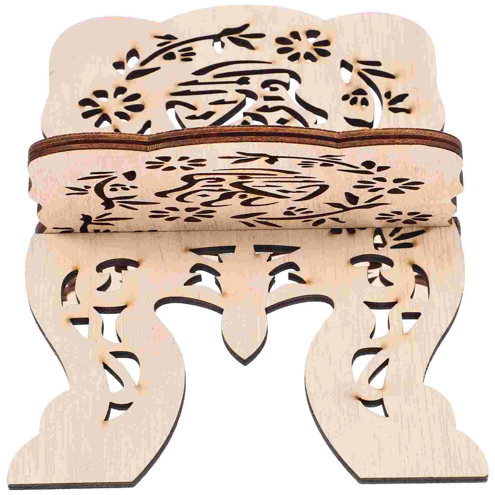 Wooden Reading Stand Elegant Book Shelf Desk Rack Holder Home Office Temple Library Chanting Bible Tablet Support Multi