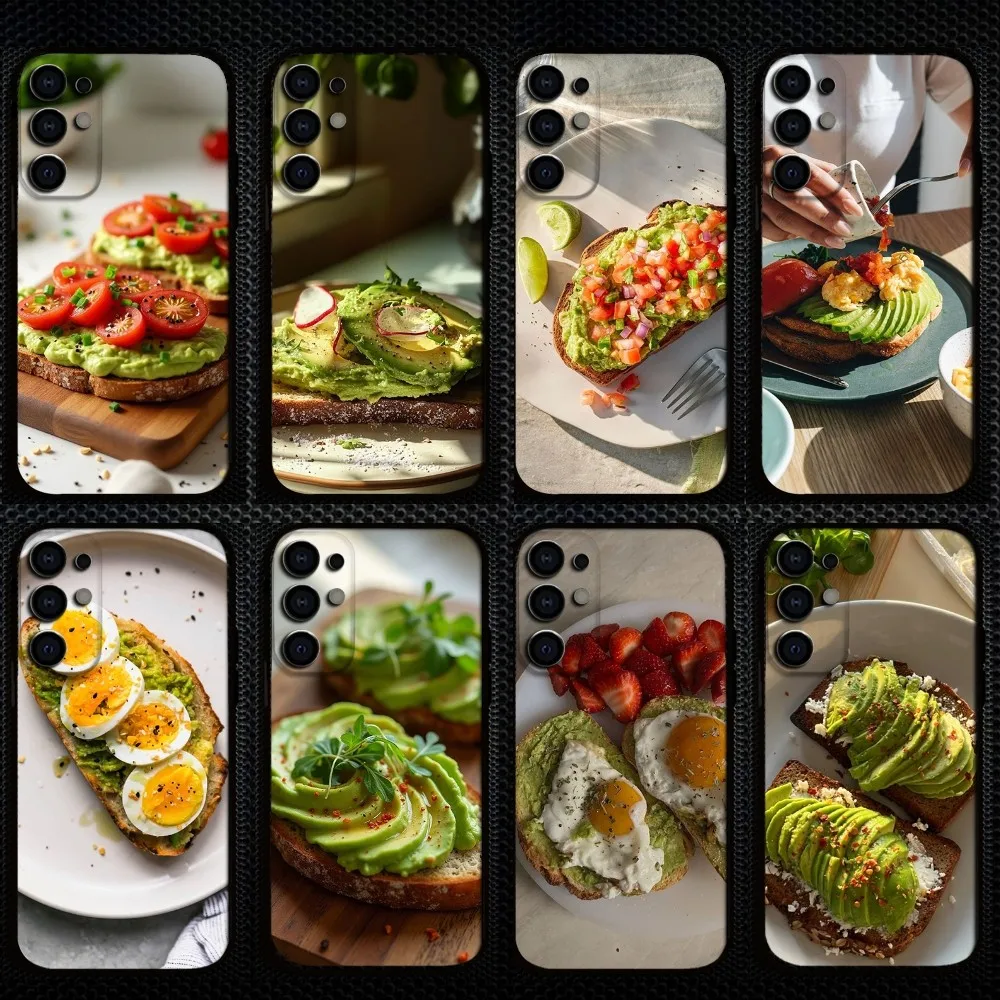 

avocado toast Phone Case For Samsung S25/S24/S23/S22/S21/S20/Plus,Fe,Lite/Others Black Cover