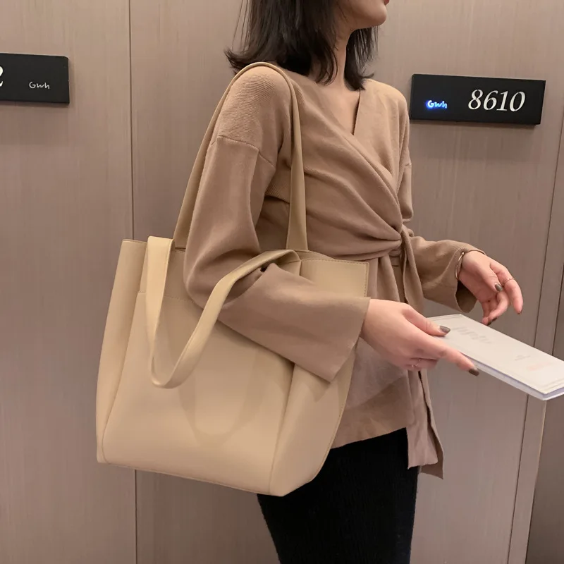 Borse Tote da donna alla moda, ultime marche estive, borsa a tracolla di grande capacità, morbida pelle PU, borse Shopper leggere