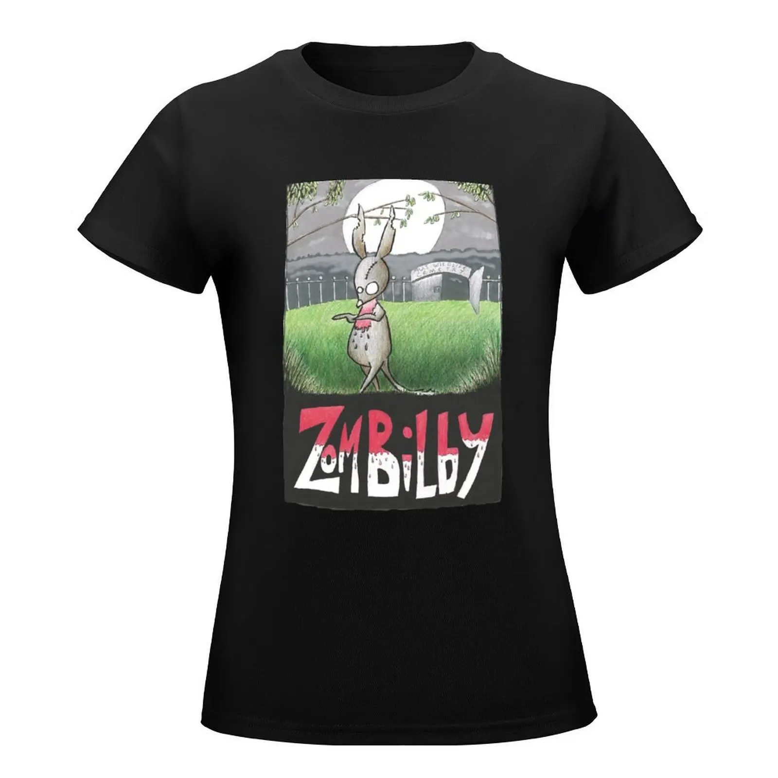 Zombilby (Zombie Bilby) T-Shirt lady clothes tees animal prinfor funnys Summer Women's clothing