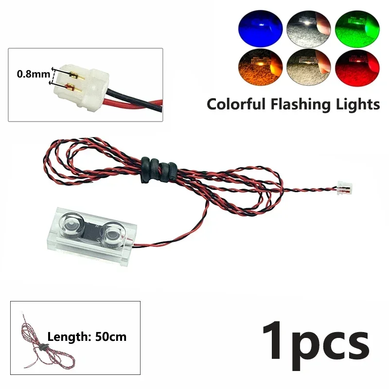 MOC 0,8 mm Pin-LED-Baustein 1x2 1x4 Blinkende Lampe Straßenbeleuchtung Lichtschwert Scheinwerfer Kerzenlampe dünne Bodenlampe Bausteine – Detail 12
