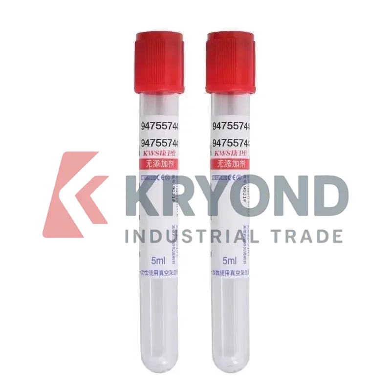 50 قطعة 3/5/10 مللي المتاح فراغ جمع الدم أنبوب عادي دون المضافة الأحمر مختبر PRF أنابيب المنتج الأصلي