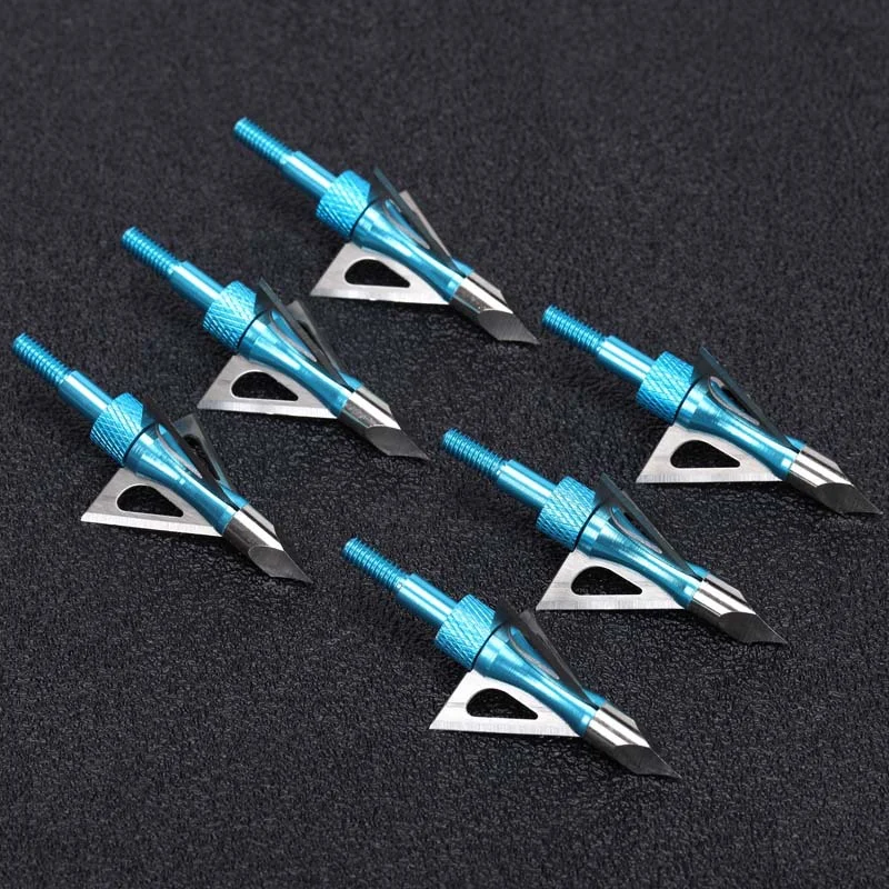 

Hunting Broadhead 100gn-150gn ArrowHead Arrows Points for Compound Recurve Traditional Bow Crossbow Hunting Archery 12/24pcs