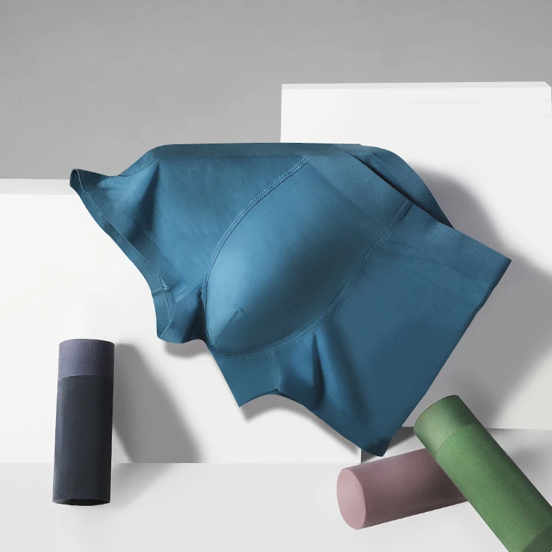 

5PCSMмужское нижнее белье, мужские антибактериальные брюки на плоской подошве из тутового шелка с внутренней промежностью, спортивные, удобные и дышащие, четырехугольные.