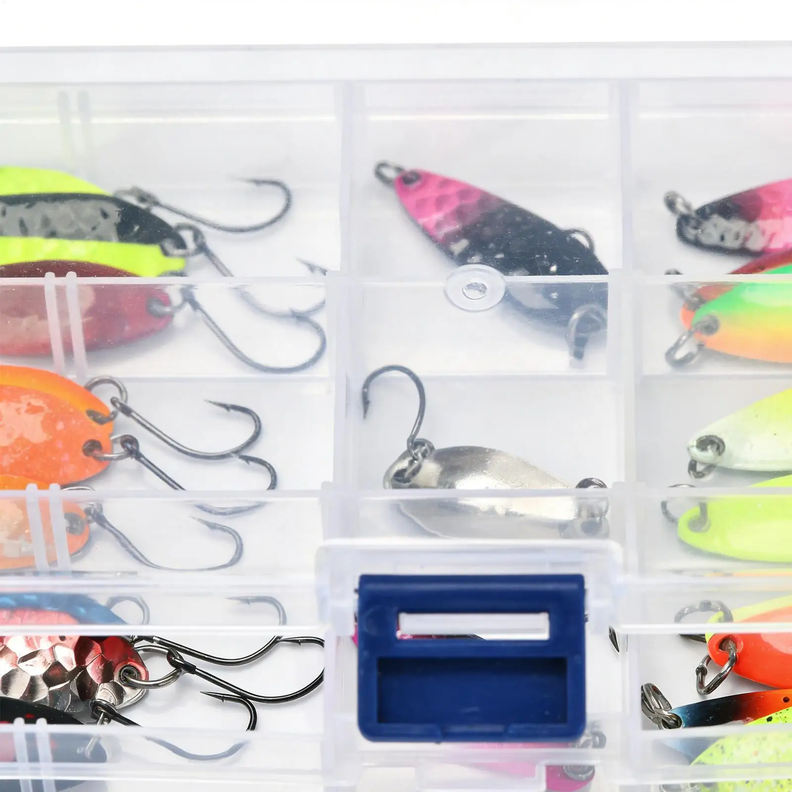 

Набор рыболовных приманок: 21 шт. воблеров-ложек с крючками и спиннеров для пресной и соленой воды, рек, озер и прудов