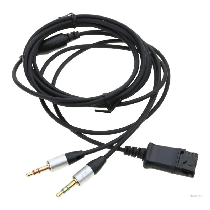 M5TD Detachable 3.5mm to Cable Headset Quick Disconnect Wire Easy to Use & Store