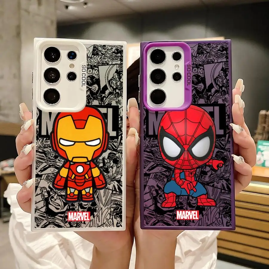 Marvel Ironman Sipiderman Phone case for Samsung Galaxy S20 S21 S22 S23 S24 S25 Plus FE Ultra Funda case