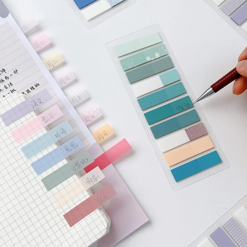 200 Stuks Kleurrijke Index Tabs Sticky Index Tabs Sticky Notes Label Index Stickers Herinneringen op Planner Kalender Notebooks