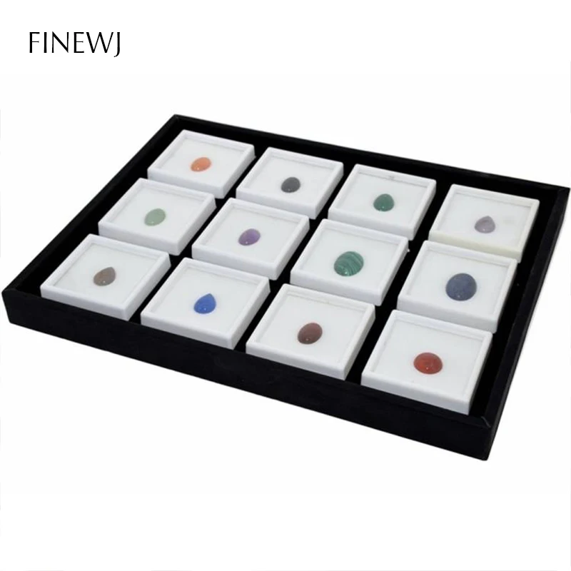 Wholesale Jewelry Gem Display Box Case Loose Diamond Storage Tool Coin Jar Show Tray Gem Pot Gemstone Organizer Holder Container