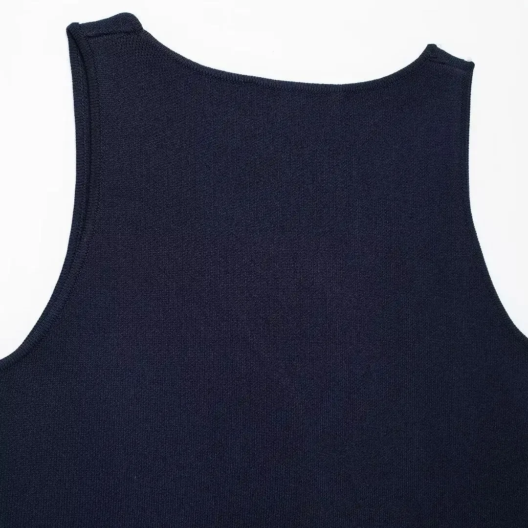 TRAF Women Fashion Tops Vest V-Neck Sleeveless Female Chic Lady Casual Basic Business Waistcoat Outfits Streetwear