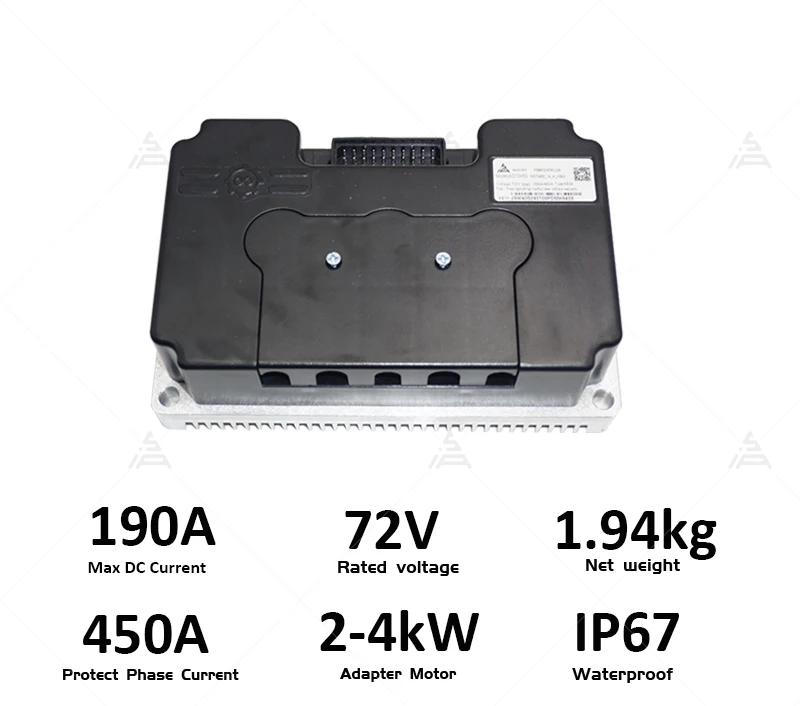 QSMOTOR 205 3000 واط V3 فرش السيارة محور عجلات المحرك ND72450 Fardriver تحكم 72 فولت 80KPH مجموعة تحويل كهربائي الدراجات النارية