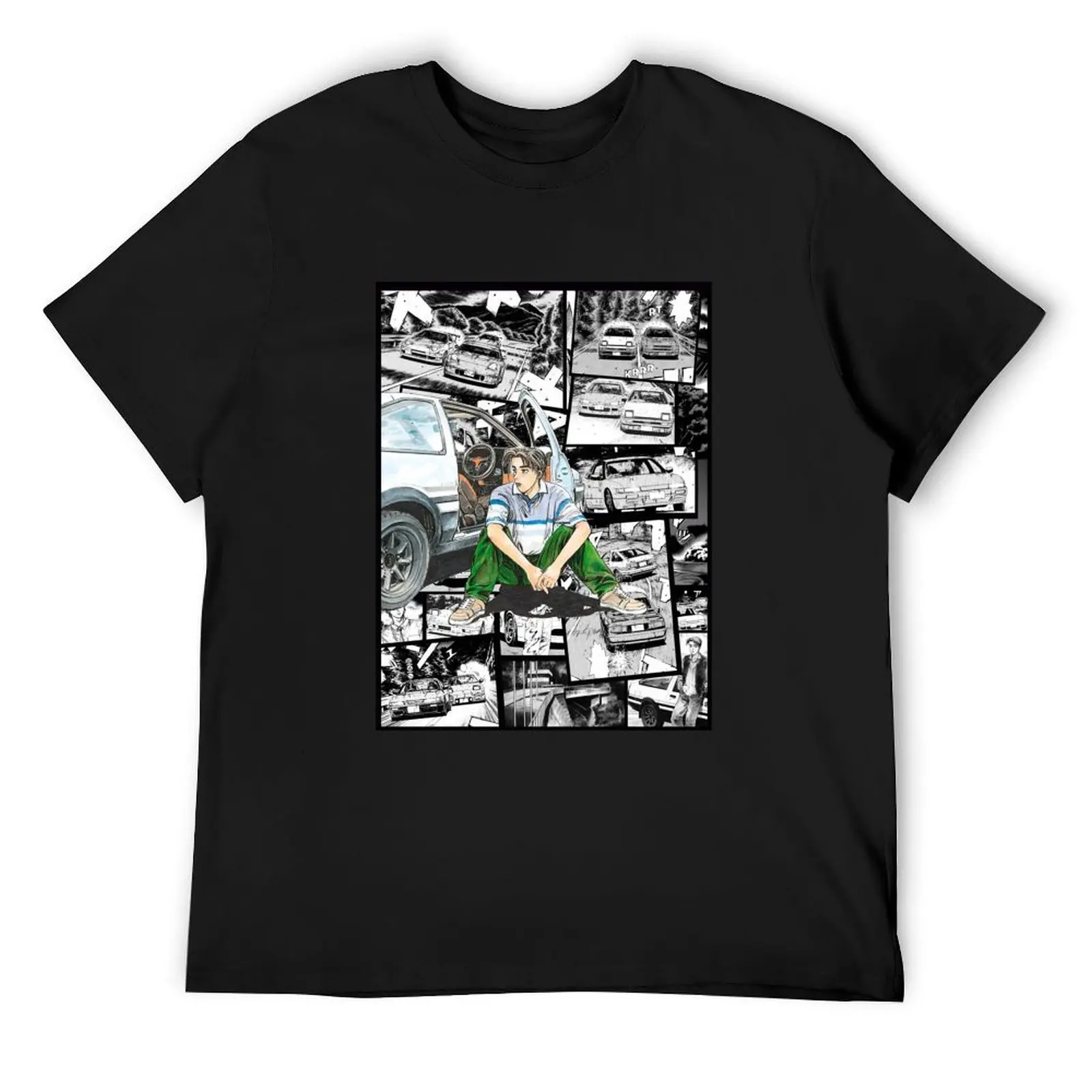 

Initial D Takumi Fujiwara - Manga Wall Design Collage (NEW VERSION 2) T-Shirt Sticker Sticker T-Shirt