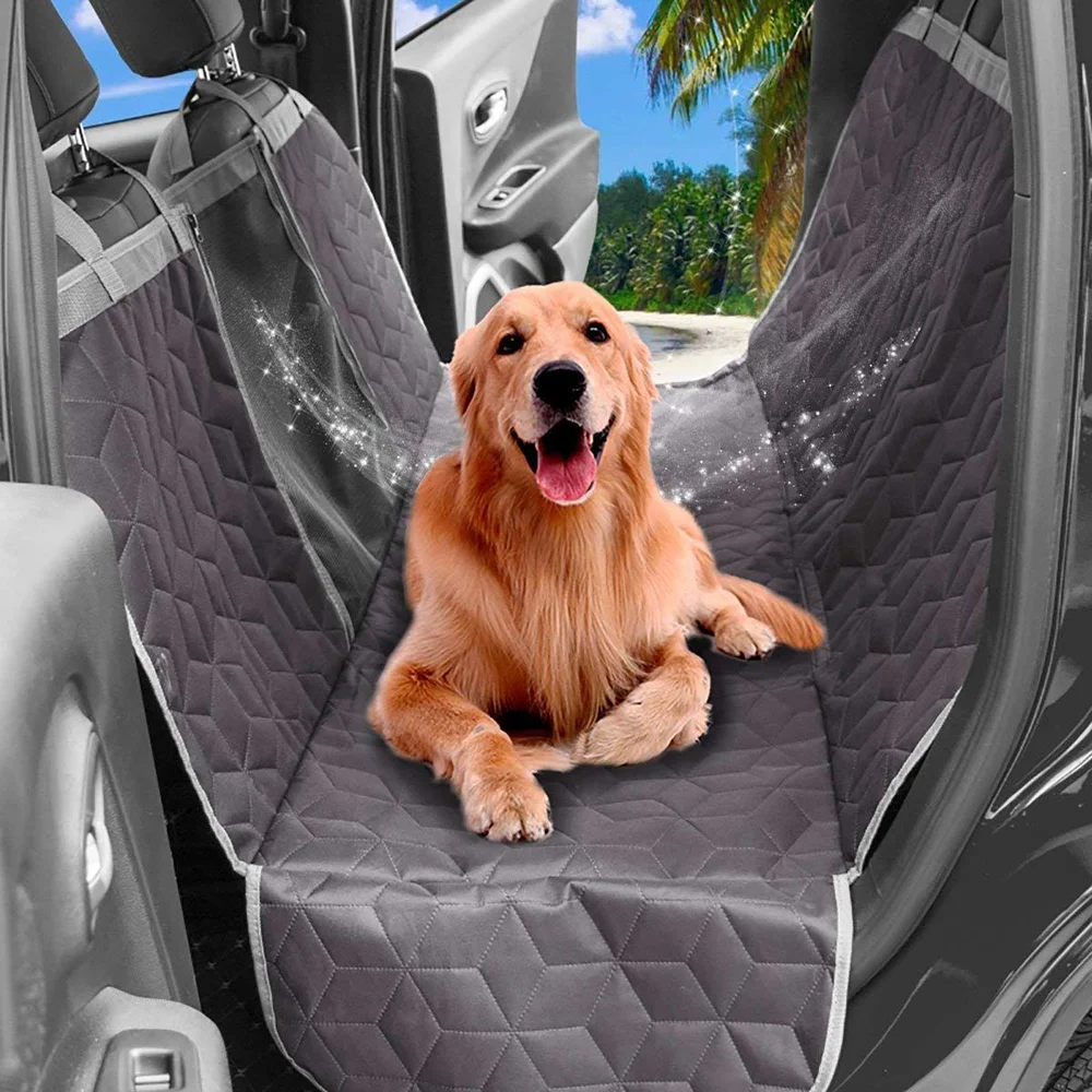 

Dog Car Seat Cover Travel Dog Carrier Hammock Waterproof Visual Mesh Window Rear Back Seat Protector Zipper Car Seat For Dogs