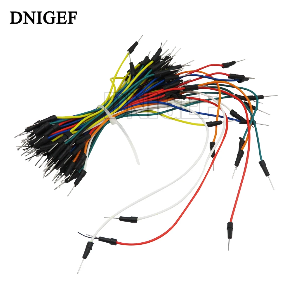 65PCS Jumper Wire Of Solderless Flexible Breadboard Jumper Wire And Cable Bread Dedicated Patch Cord Cable Tie