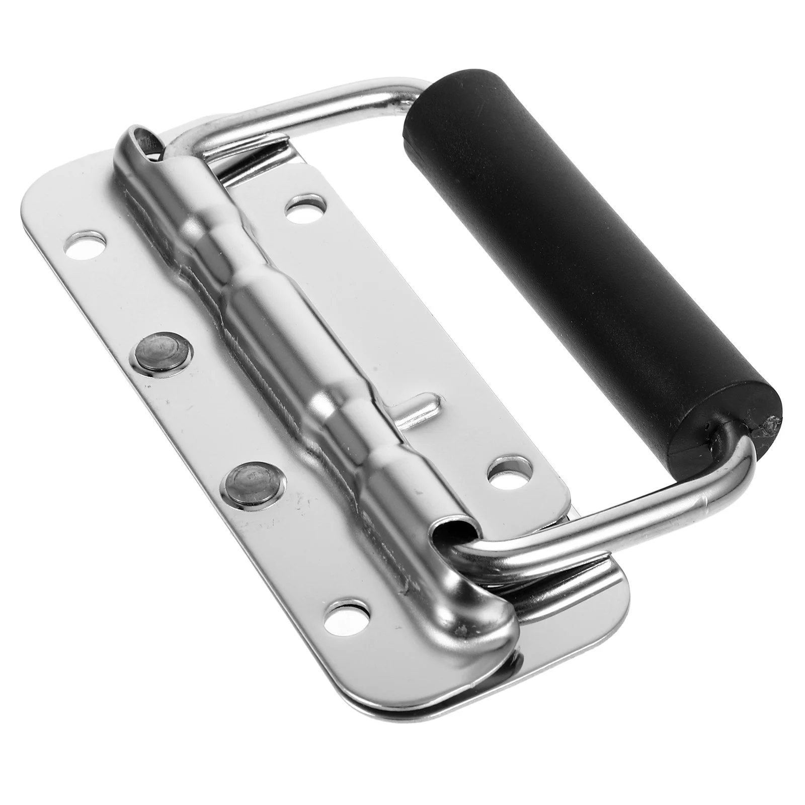 

Stainless Steel Folding Toolbox Handle Heavy Duty Comfortable Grip Portable Tool Chest Folding Pull Handle Metal Handles