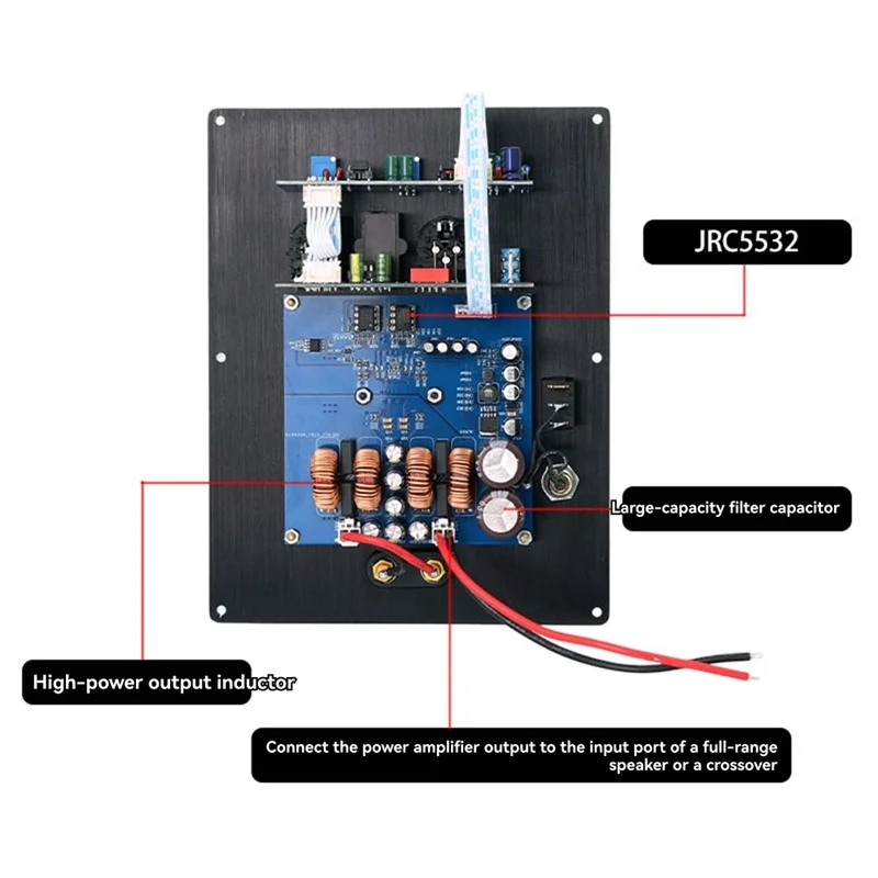 

B37B-TPA3255 HIFI Amplifier High-Power HIFI High And Low-Frequency 600W Amplifier Board