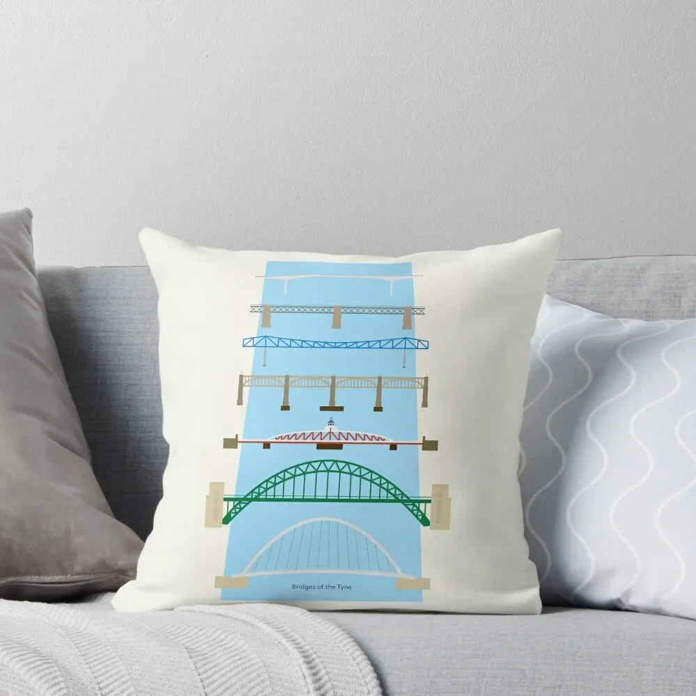 

Bridges of the Tyne Throw Pillow Cushions Home Decor Pillow Cases Pillow Case Decorative Cushions For Living Room