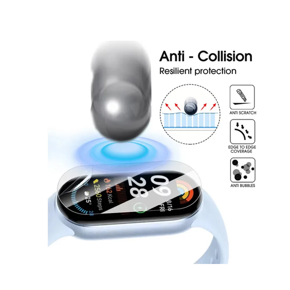 Xiaomi MiBand 9 Soft TPU Film and PMMA Screen Protector For Mi Band 9