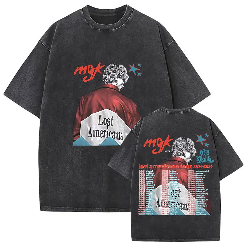 رشاش كيلي جولة 2025 مروحة تي شيرت موسيقى البوب الرجال النساء مريحة كبيرة الهيب هوب روك تي شيرت ملابس الشارع #3