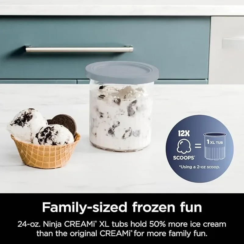 Ninja NC299AMZ CREAMi Ice Cream Maker, for Gelato, Mix-ins, Milkshakes, Sorbet, Smoothie Bowls & More