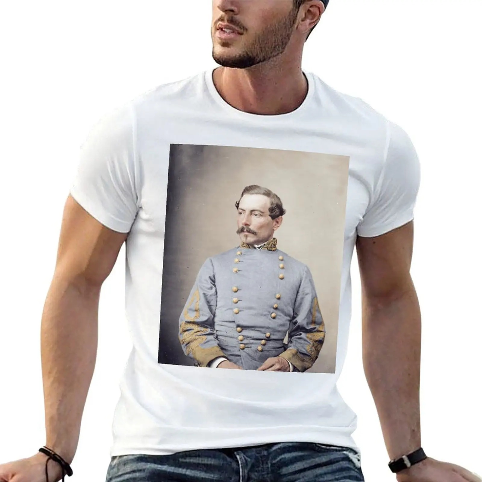 

Confederate General PGT Beauregard T-Shirt man tshirt men t shirt cotton 100% T-Shirt