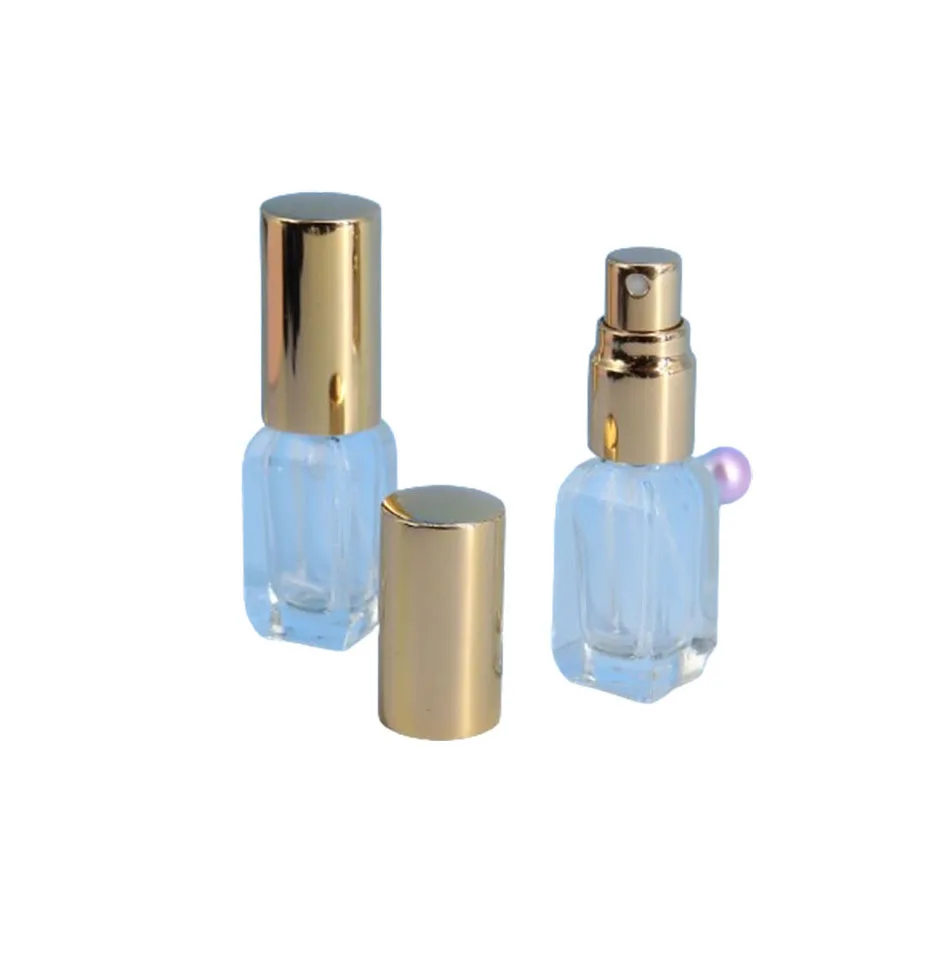 3Ml Model Transparante Vierkante Glazen Mistspuitfles 3cc Hervulbare Monster Glazen Flesjes Draagbare Mini Parfum Verstuiver 12 Stuks