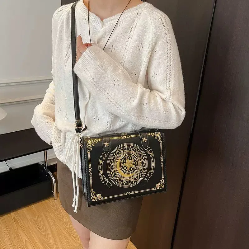 Y2K Magic Book Lolita Ita Bag Gothic Shoulder Bag Girls Transparent Pocket Cute Crossbody Handbags Women's Mini Backpacks Purse - view 4