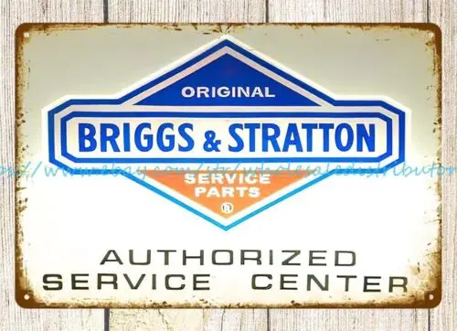 Briggs Stratton Service metal tin sign garage Decorative Collectibles